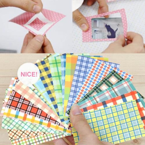 Colorful 20 Sheets Craft Paper Scrapbooking Gift Photo Decoration Stickers Polaroid Masking Craft Tape Paper Washi