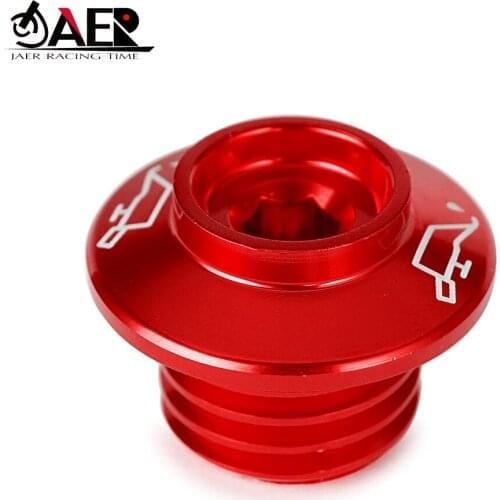 JAER CNC Oil Filter Cup Engine Plug Cover for Ducati 848 899 959 1299 PANIGALE V4 V4S HYPERMOTARD 796 821 939 950 SP MONSTER 696