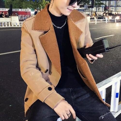 Mens Faux Leather Jacket Men Autumn Trend Fashion Mens Fur Jacket Jaqueta Masculina Couro Red Yellow Jacket Faux Leather Men