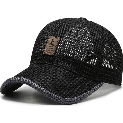 Summer Outdoor Running Sports Cap Sun Visor Hat Adjustable Breathable Quick Dry Mesh Baseball Cap Lightweight Tennis Hat Unisex
