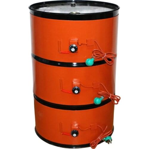 55Gallon 1000W 240V Silicone Band Drum Heater Oil Biodiesel Metal Barrel Hot