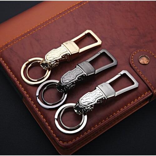 Leopard Head Car Keychain Metal Men Key Ring Key Chain for Infiniti Q50 Kia Optima K5 Mercedes W205 Mazda 3 Volvo Auto Styling