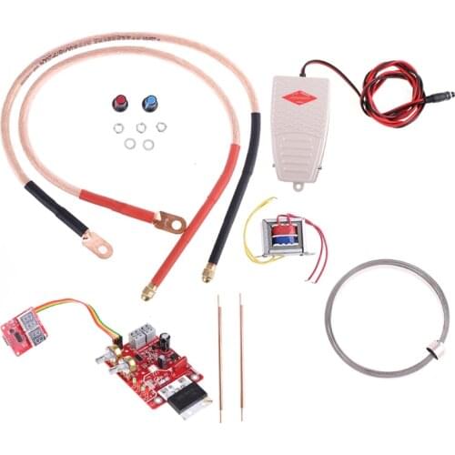Spot Welder DIY Set 18650 Lithium Battery Spot Welding Machine Assembly Kit Control Board 16 Square Spot Welding Pen Foot Pedal
