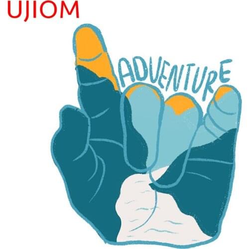 UJIOM Wallstickers Adventure Sticker Modern Home Decor Living Room Bedroom Wall Decoration Toilet Seat Decals Wall PVC Poster