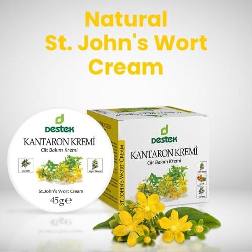 Natural St. Johns Wort Cream 45 g It is a natural cream that can be used for skin care and aromatherapy massage. It can be used on all skin types. Thanks to its herbal content, it makes it easy to massage