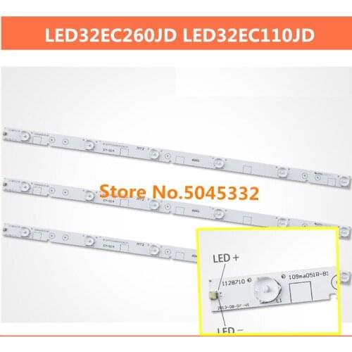 New 30 PCS/lot 6LED(6V) 571mm LED backlight strip for Hisense 32 "LED32K20JD LED32K30JD E227809 LED32EC260JD LED32EC110JD HXF-S