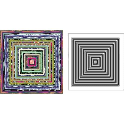 New Nested Straight Squares Frame Craft Embossing Mold 2021 Metal Cutting Dies for DIY Decorative Scrapbooking Album Card Making