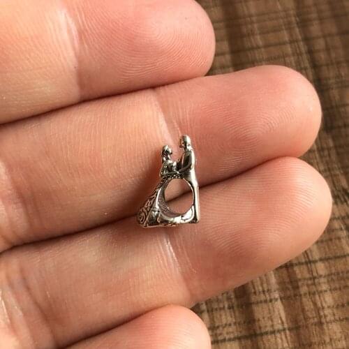 New 925 Sterling Silver Beads Married Couple Charm Fit Original Pandora Bracelets Women DIY Jewelry Wedding Anniversary Gift