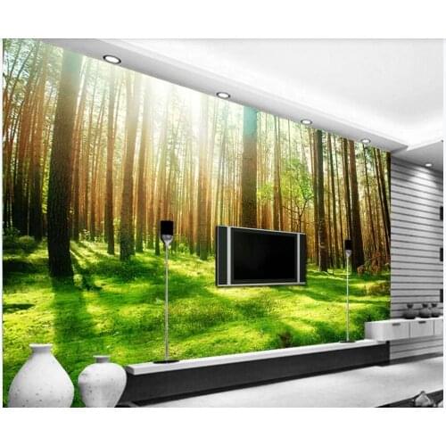 Custom photo 3d wallpaper Fantasy sunshine forest HD natural scenery decor living room 3d wall murals wallpaper for walls 3 d