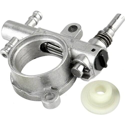 Durable Aluminum 2500/3800 Chainsaw Oil Drive Pump 25CC/38CC with Worm Gear For chain saw machine Repair Tool parts Replacement