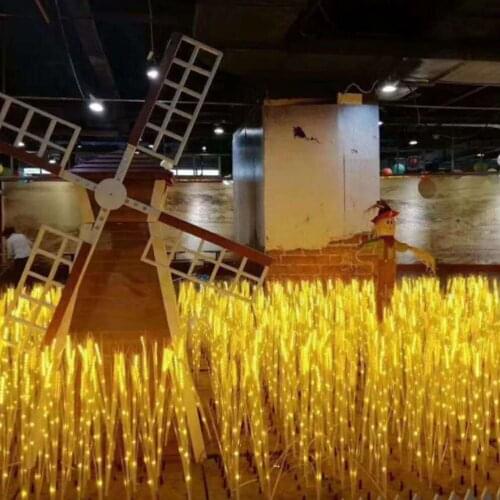 Wheat Ear Lamp Rice Lamp Outdoor Waterproof Courtyard Decoration Luminous Lawn Lamp LED Solar Reed Ground Plugged Light