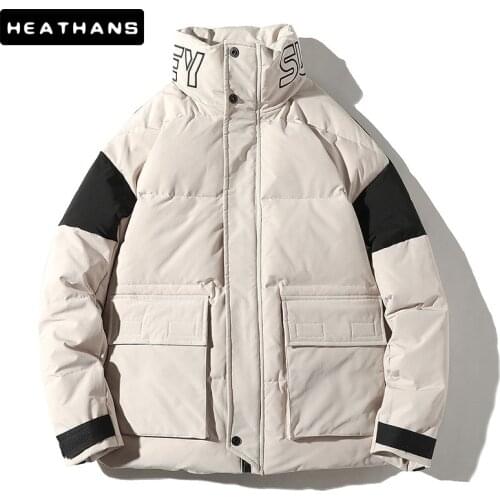 -20 Degree Mens Down Jackets 90% White Down Coat Male Clothing Fashion Parka Coats Men Winter Casual Down Jacket Zip Parkas Top