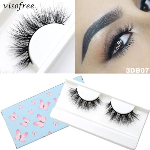 Visofree 3D Mink Eyelashes Makeup Natural Long False Eyelashes Dramatic Lashes Extension HandMade Fake Eyelash maquiagem