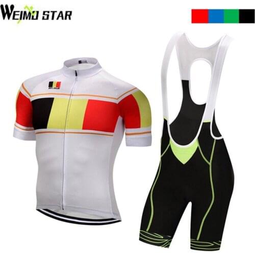 Belgium Shirt Cycling jersey Weimostar Cycling Clothing mtb Road Bike Jersey ropa ciclismo Bib Shorts cycling clothes