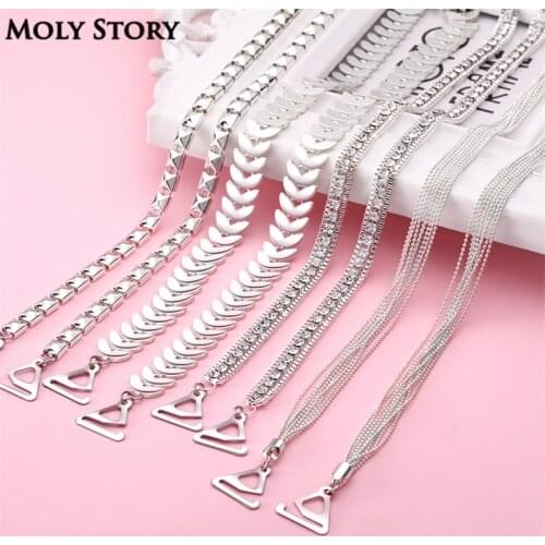 Decorative Shoulder Wedding Rhinestone Bra Straps Replacement Underwear Belt Women Intimate Bra Accessories