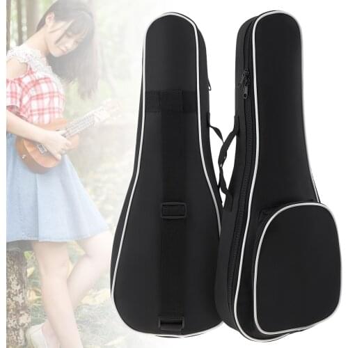 21 / 23 / 26 Inch Ukulele Bag Portable 5mm Sponge Soft Case Gig Ukulele Mini Guitar Waterproof Backpack