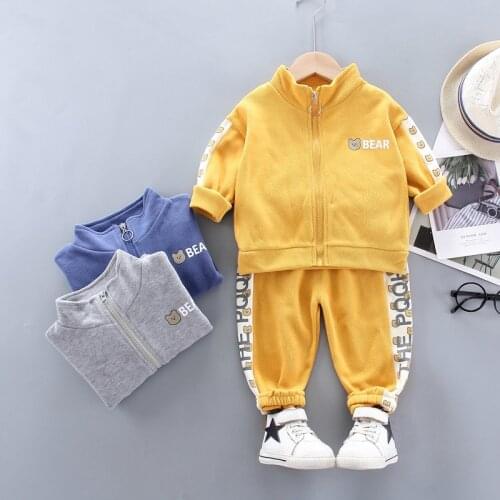 2021 Spring Children Clothes Toddler Costume Tracksuits Baby Girl Boys Clothing Infant Cartoon Sport 2pcs/Sets Kids Sports Suit