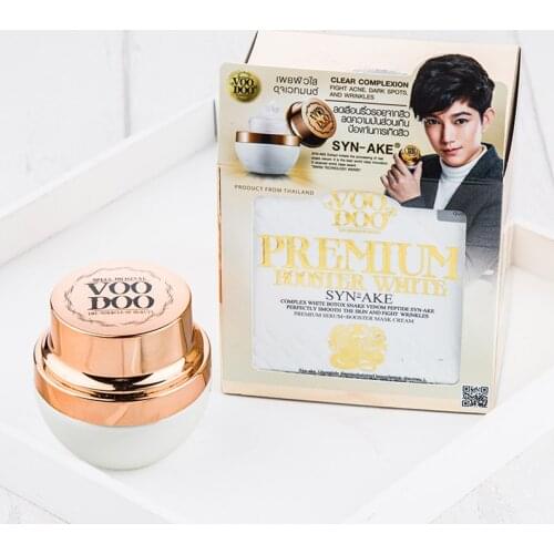 VOODOO Premium Booster White SYN-AKE Sleeping Cream Face Snake Venom Mask Sensitive Skin Wrinkles Hyperpigmentation Acne Scars