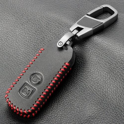 High-quality car leather keychain key chain cover case for Honda PCX 150 hybrid X-ADV SH125 Scoopy SH300 Forza 125 2 buttons