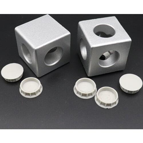 1Pcs Aluminum Profile 2020/ 3030/4040/4545 2 3 Way Right Angle Connection Fittings Corner Connector Fastener External Bracket