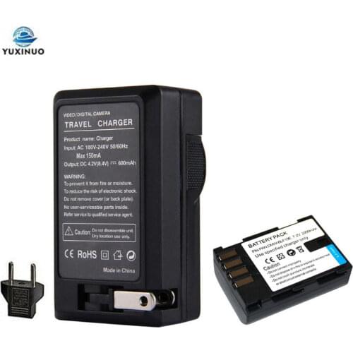 7.2V 2200mAh DMW-BLF19E DMWBLF19E DMW-BLF19 DMWBLF19 Camera Battery + AC Charger For Panasonic Lumix GH3 GH4 GH5 G9 GH3GK