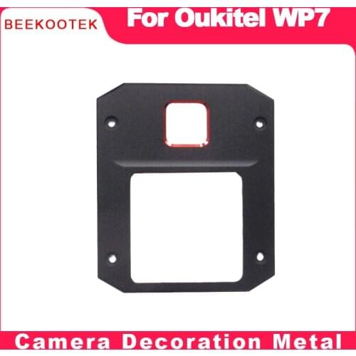 BEEKOOTEK New Original Oukitel WP7 Rear Camera Trimming Cover Camera Decoration Metal+Screws For Oukitel WP7 Smart Phone