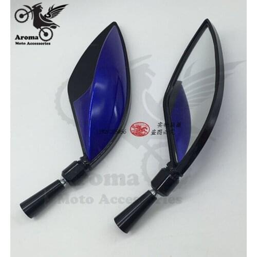 Free shipping Motorcycle Rearview Mirrors Motorbike rear view mirror 10mm 8mm Screw motocross ATV Off-road dirt pit bike scooter