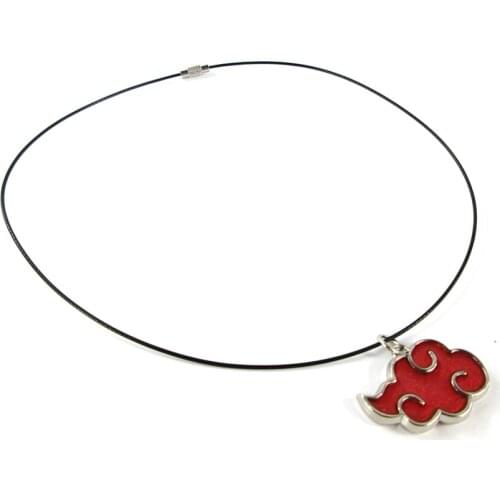 Bsarai Naruto Akatsuki Red cloud Uchiha Family Tsunade Kurama Cosplay Necklace