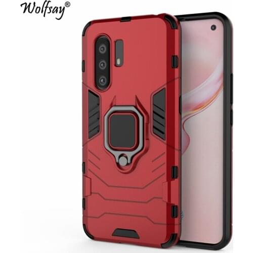 Wolfsay for Vivo X30 Pro Case, vivo X30 Car Holder Armor Cases Hard PC & Soft Silicone Rubber Cover for Vivo X30 Pro With Magnet