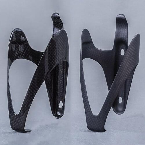 Glossy/Matte Finish T700 3K Carbon Fiber Bike Water Bottle Cage Bicycle Accessories Cycling Bottle Holder