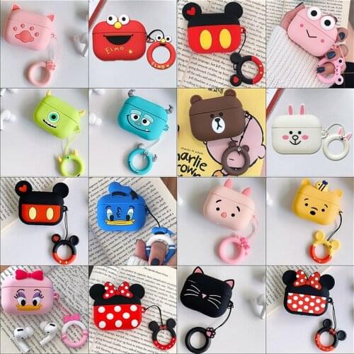 DHL 50pcs Cartoon Earphone Case Soft Silicone Doll Case For Airpods Pro Wireless Bluetooth Headphone Cases Toys Full Cover