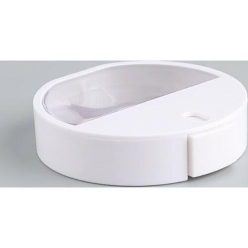 Travel Perfume Spray Bottles Plastic Refillable Fine Mist Spray Portable Flat Shape Atomizer Pump Applicator