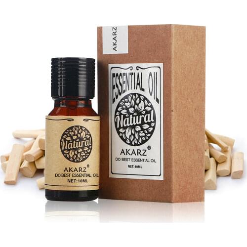 Sandalwood essential oil AKARZ natural Oiliness Cosmetics Candle Soap Scents Making DIY odorant raw material Sandalwood oil