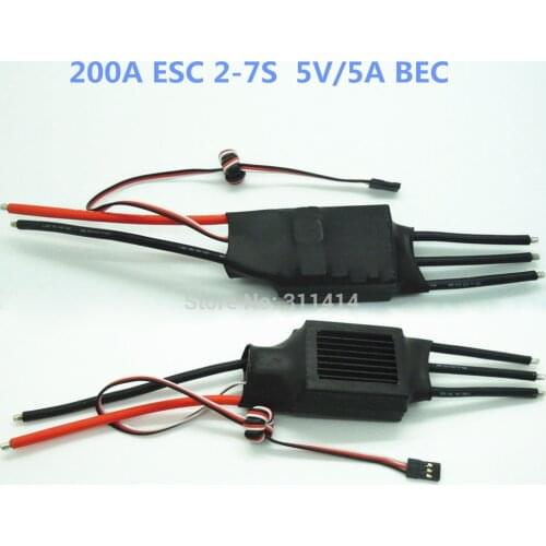 50A 80A 100A 125A 200A Brushless ESC Electronic Speed Controller 5V/3A 5V/5A BEC For FPV Multicopter RC Airplane Model Plane