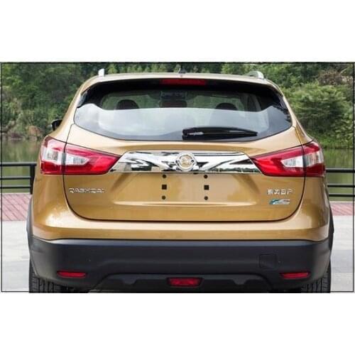 Higher star ABS chrome car rear trunk decoration bar,decoration trim for Nissan Qashqai 2016-2018
