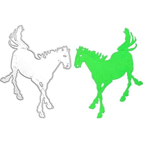 Julyarts 1pcs Horse Cutting Dies Stencil For kids Embossing Craft Cutting Die for Baby Carbon Steel Cut Die