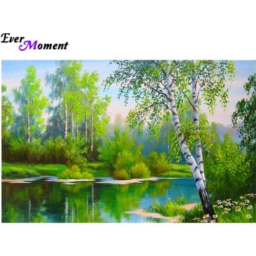 DIY 5D Diamond Painting Tree Needlework Craft Gift Full Square Diamond Mosaic Embroidery Scenery Home Decoration ASF522