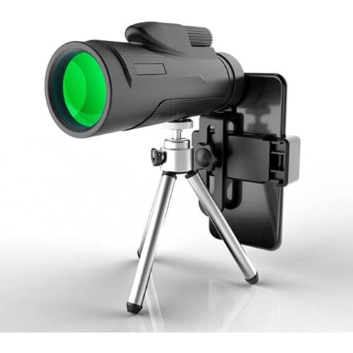 High Definition Monocular Telescope 80×100 Waterproof Portable Mobile Phone Clip Military Zoom 10X Scope For Travel Hunting