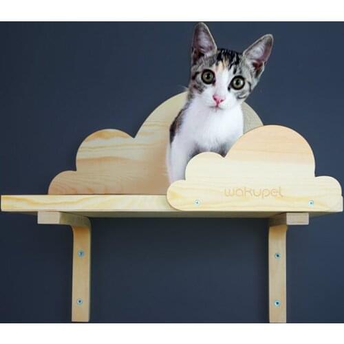 New Wall-mounted Cat Scratcher & Wall Claw Sharpener & Solid Wood Cat Scratch Pad & Cat Litter & Pet Supplies