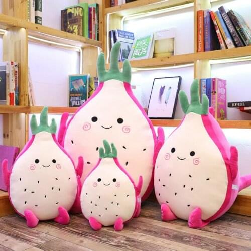 Plush dragon fruit pillow creative new fruit doll hug sleeping big gift for girlfriend birthday gift