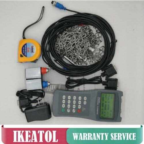 Handheld Ultrasonic Flow Meter Liquid TDS-100H with S2 /M2 /L2 Transducer (DN15-6000mm)
