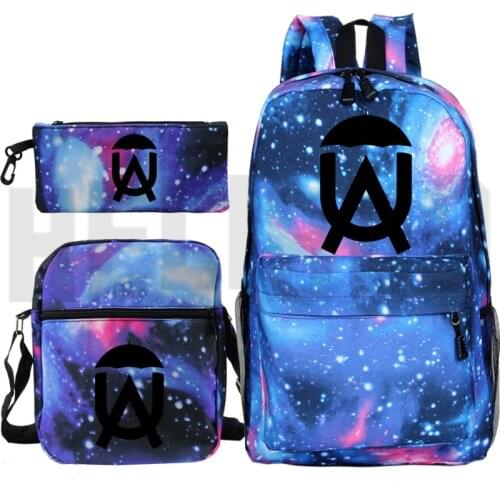 Galaxy Backpack The Umbrella Academy Backpack Men Plecak Anime Zipper Bag Pack Shoulder Bookbag Pencil Bag 3 PCS/set Mochila