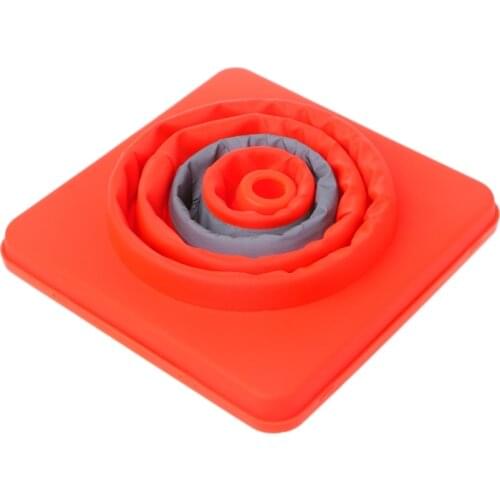 42cm Folding Road Safety Warning Sign Traffic Cone Orange Reflective Tape Wholesalse