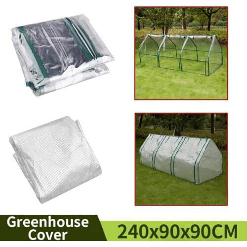 200x100x100CM Home Greenhouses Outdoor Garden Shed Balcony Transparent Film Gardening Foldable Tunnel Greenhouse With Zipper
