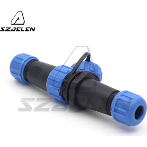SP13 , 2pin 3pin 4pin 5pin 6pin 7pin IP68 Power wire cable Waterproof Connector Plug and socket LED waterproof connector