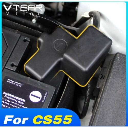 Vtear Car Engine Battery Waterproof Cap Decoration Negative Protection Cover Accessories Exterior Parts For Changan CS55 2020