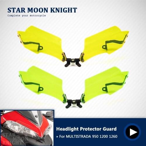 For DUCATI MULTISTRADA 950 1200 1260 HEADLIGHT PROTECTION 2015 2016 2017-2020 Motorcycle Headlight Protector Guard Grille Cover