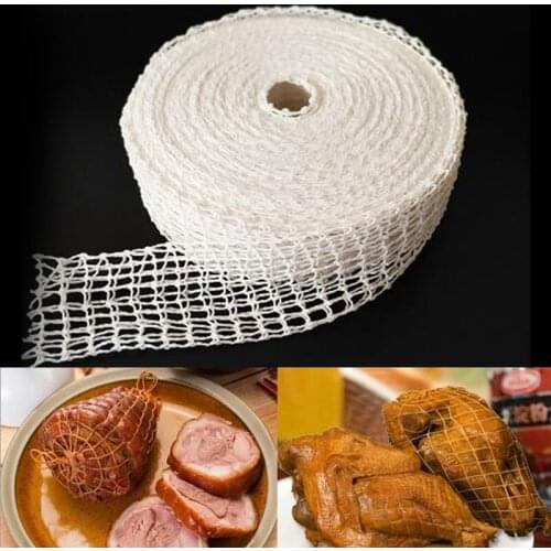 1/3m Cotton Meat Net Ham Sausage Net Butchers String Sausage Net Roll Hot Dog Net Sausage Packaging Tools Cheap Wholesale