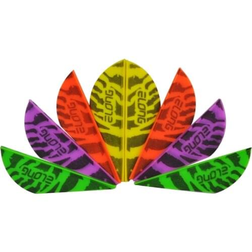 100Pcs 2" Tiger Striped Plastic Vanes Carbon Fiberglass Arrow Archery Accessories Shooting Hunting Free Shipping High quality