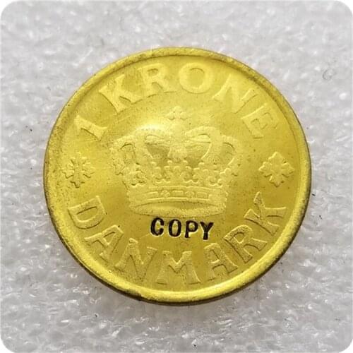 1924 DENMARK 1 KRONER COPY COIN